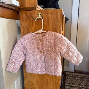 Zara Red Patterned Baby Jacket